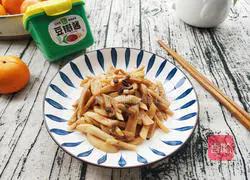 Illustration of how to make king oyster mushrooms with soy sauce 6