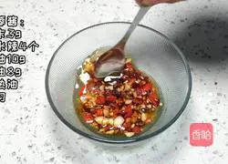 garlic Illustration of how to make ham and enoki mushrooms 1