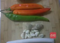 Illustration of how to make green pepper and potato shreds 1