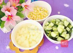 How to cook potatoes, cucumbers and corn Illustration 2