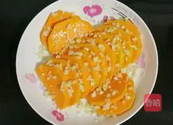 Minced garlic Illustration of how to make steamed pumpkin 5