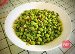 Illustration of how to make stir-fried edamame 10