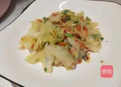 Illustration of how to make hand-shredded strange-flavored cabbage 4