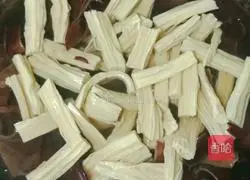 Illustration of how to make cold yuba and fungus 12