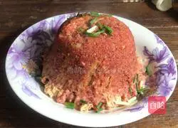 Illustration of how to steam rice noodles with yuba 9