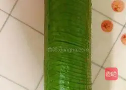 Illustration of how to make cold coir raincoat cucumber 4