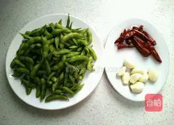 Illustration of how to make cold edamame 1