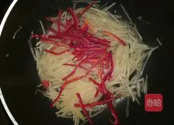 Illustration of how to make vinegar-coated potato shreds 7