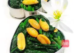 Illustration of how to make spinach with nuts 13