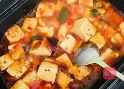 Home version of Mapo Tofu Recipe Illustration 4