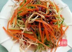 Illustration of how to make spicy shredded chicken 11