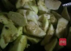 Saute Illustration of how to make loofah 10