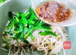 Illustration of how to make cold green leek sprouts 6