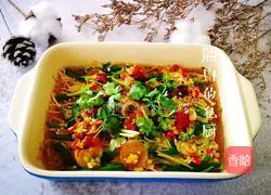 Illustration of how to make spicy enoki mushroom vermicelli 14