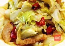 Illustration of how to make stir-fried cabbage with pork belly 8