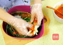 On a hot summer day, try the super refreshing green onion kimchi Bar recipe illustration 10