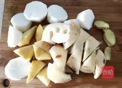 Illustration of how to make crab-flavored mushroom and mixed vegetable soup 3