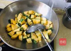 Illustration of home-style fried pumpkin 4