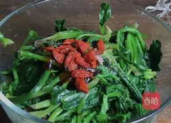 Illustration of how to make cold spinach (good luck) 6