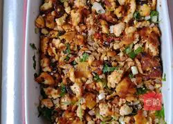 Illustration of how to make fried minced tofu 10