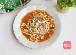 Sauce Flavor Illustration of how to make enoki mushrooms 10