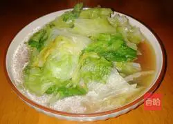 Illustration of how to stir-fry Western cabbage with Oreo olive oil 6