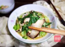 Illustration of how to stir-fry Chinese cabbage with mushrooms 11