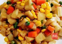 Illustration of how to make colorful lotus root 7