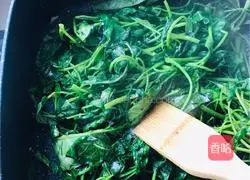 (Homestyle) Recipe of minced garlic water spinach 4