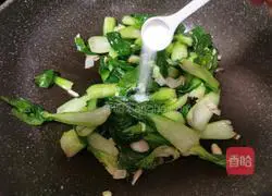 Illustration of how to stir-fry green vegetables 7