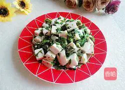 Illustration of how to make tofu mixed with toon 8