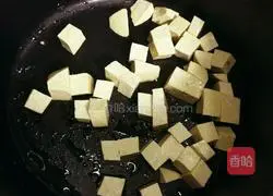 Illustration of how to make oyster sauce eggplant tofu 3