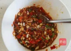 Illustration of how to make preserved eggs with chopped pepper 10 