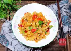 Sauce Illustration of how to make diced winter melon 12