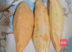 Illustration of how to fry sweet potato slices 2