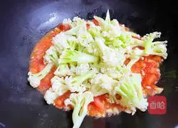 Illustration of how to make tomato and cauliflower 7