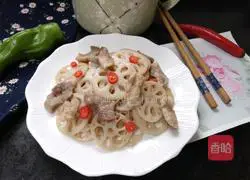 Illustration of how to make fried lotus root slices of meat 8