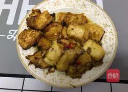 Illustration of how to make fried tofu 14