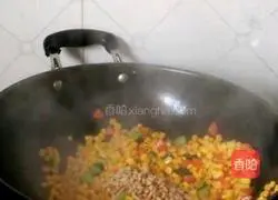 Illustration of how to make pine nuts and corn 8