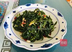 Illustration of how to make cold bitter vegetables 11