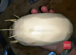 Illustration of how to make glutinous rice and lotus root 6