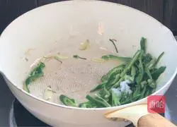 Chili pepper Illustration of how to make fried dried beans 8