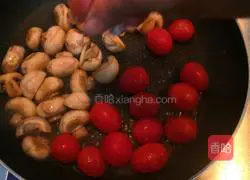 Illustration of how to make mushroom cherry tomatoes 6
