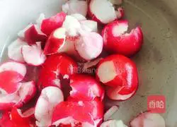 Illustration of how to make cold cherry radish 2