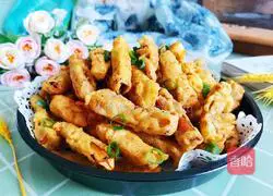 Illustration of how to make salt and pepper king oyster mushroom 14