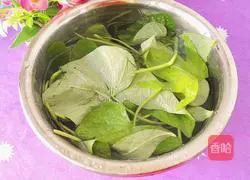 Illustration of how to stir-fry sweet potato leaves 2
