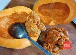 Illustration of braised silver chestnut pumpkin 2