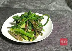 Illustration of how to make spicy and sour vegetable moss 7