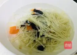 Cold fungus Illustration of how to make enoki mushrooms 5
