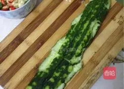 Illustration of how to make cold cucumber 2